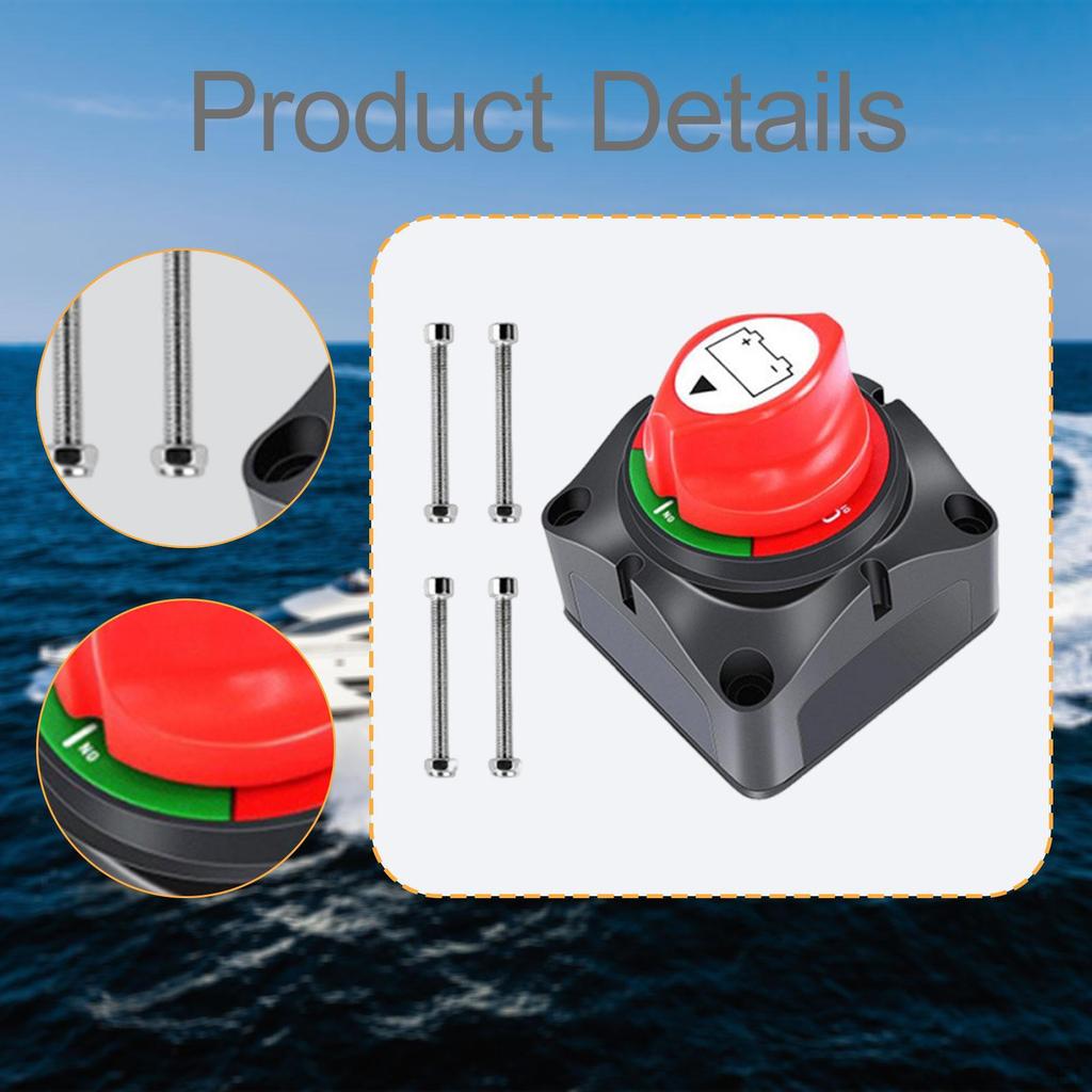 Выключатель массы, Изолятор, Отключение питания 12–24 В для автомобиля