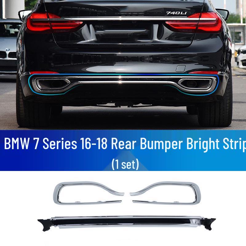 BMW 7 Series Rear Lip & Exhaust Decorative Strips for 730Li, 740Li, 750LI by Mansory