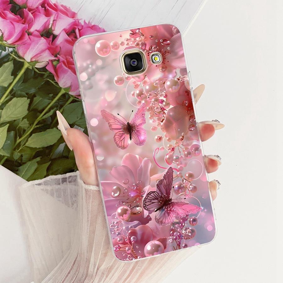 For Samsung A5 2016 2017 Case A520F Cover butterfly Silicone TPU Soft Back Cover Case For SamsungA5 2016 A510F Protective Shell