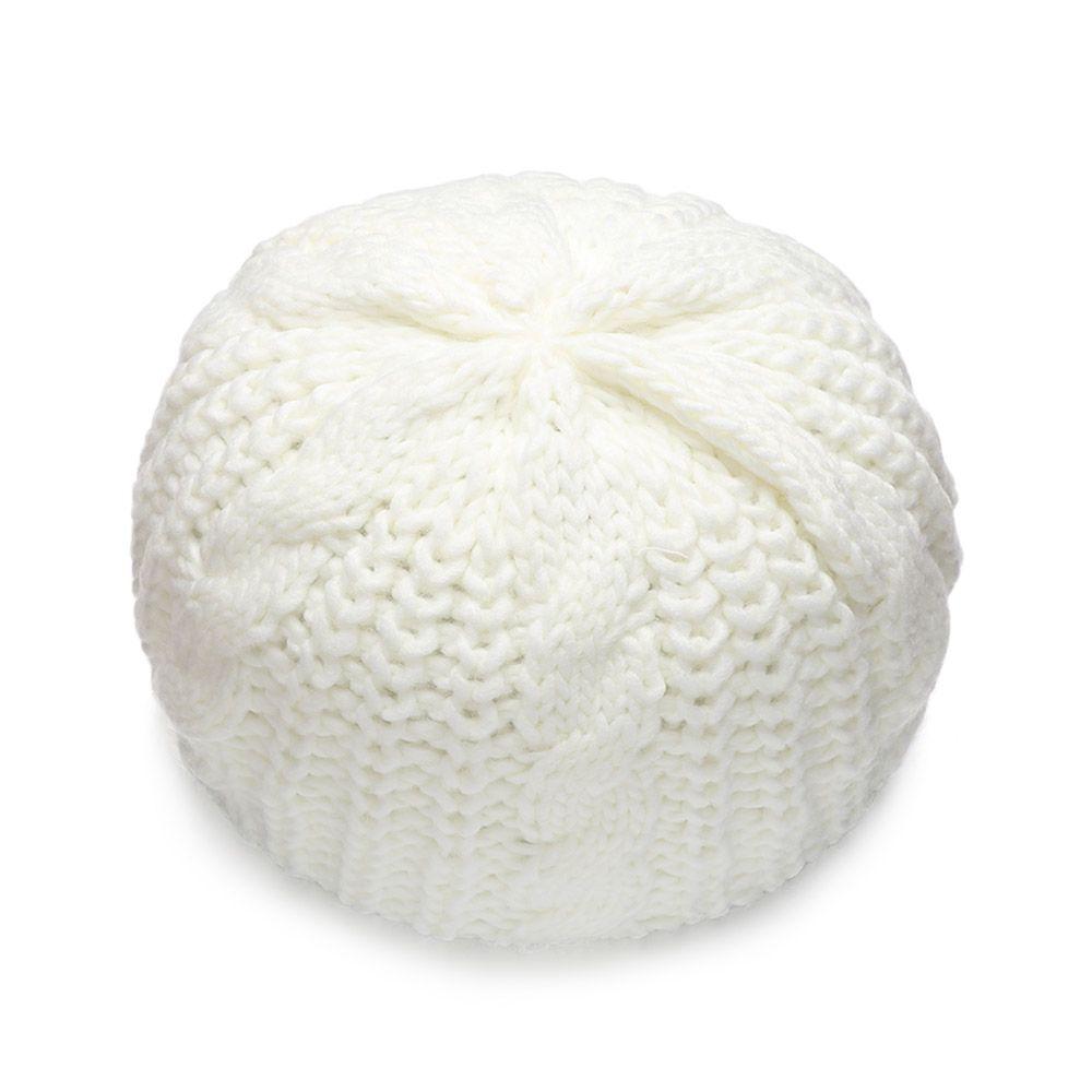 Women Girl Vintage Elegant Ribbed French Artist Cap Painter Hat Beret Hat Knitted Cap