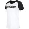 adidas Neo W Ce Sporty Tee Lifestyle Casual Series Color Block Удобная футболка с круглым вырезом и коротким рукавом Женская футболка Белый CV7027