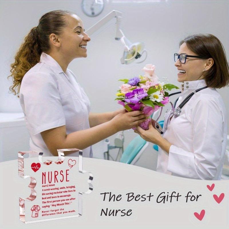 Irregular Nurse Appreciation Gift - Unique Acrylic Table Sign for Medical Professionals