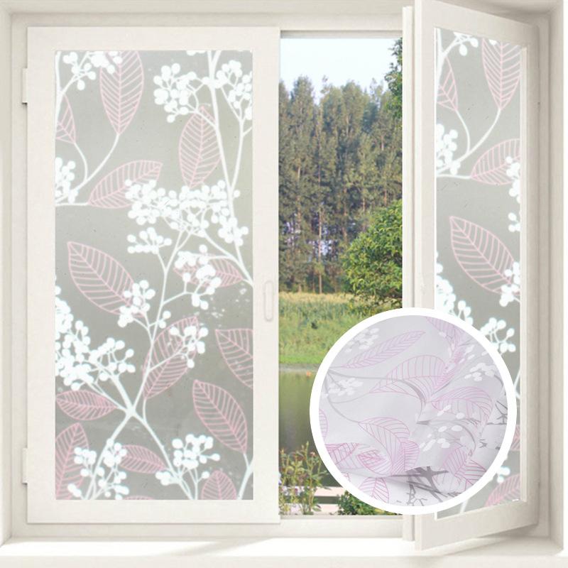 45x200 см пленка для окон витражная пленка матовая конфиденциальная оконные наклейки статическое прилипание самоклеящиеся наклейки для окон