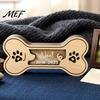 Pet Hair Keepsake Box Dog Box, Wooden Bone Shaped Memorial Container Storage Sympathy Gift for Loss of Pets Remembrance