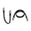 Кабель USB4 Плоский Кабель для передачи данных для телефона, ноутбука, устройств Высокоскоростная передача 40 Гбит/с Поддержка видео 8K Быстрая зарядка 240 Вт