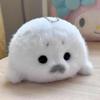 Кавайный белый тюлень Плюшевая игрушка Подвеска для сумки Животное Подвеска Животное и Милая Плюшевая кукла Подвеска Кукла Брелок Подвеска для сумки В подарок