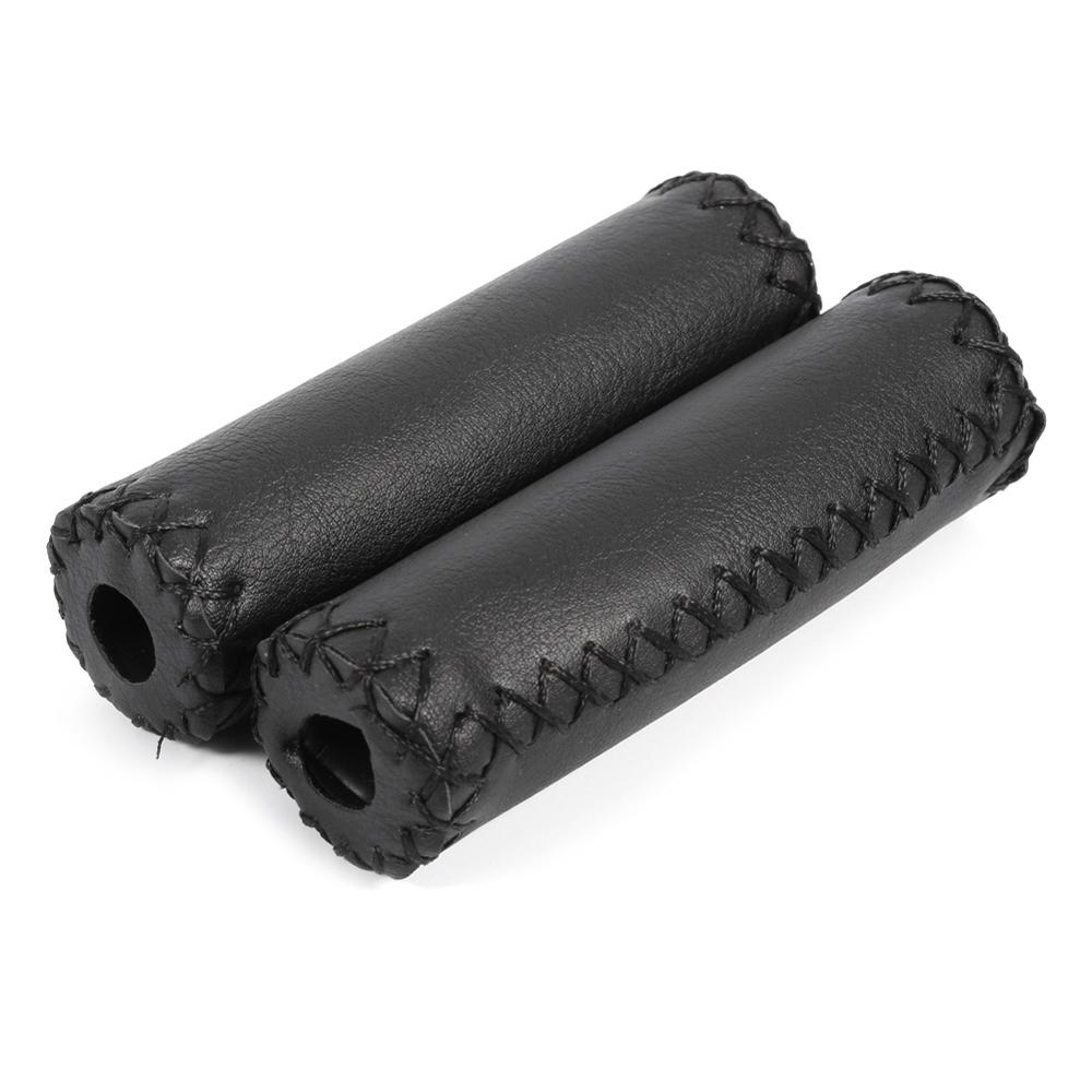 Кожаные винтажные велосипедные грипсы Велосипедные ручки Кожаные велосипедные грипсы Ретро велосипедные грипсы