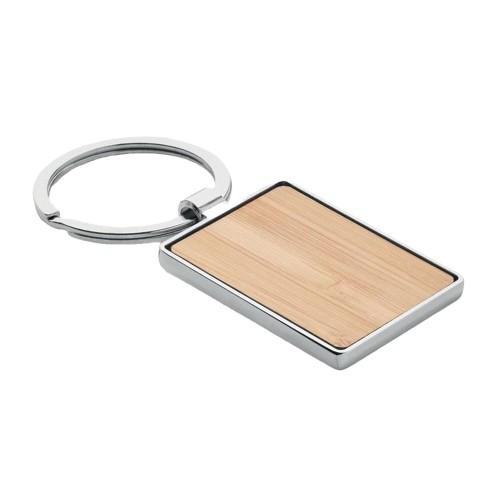 MidOcean Bendigo Rectangular Bamboo Keyring