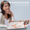 Прозрачный чехол для iPhone 17 с крышкой-подставкой для объектива, совместимый с MagSafe