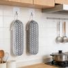 Настенный диспенсер для мусорных пакетов из хлопка и льна для кухни, ванной комнаты, гаража. Прочный и устойчивый к разрывам.