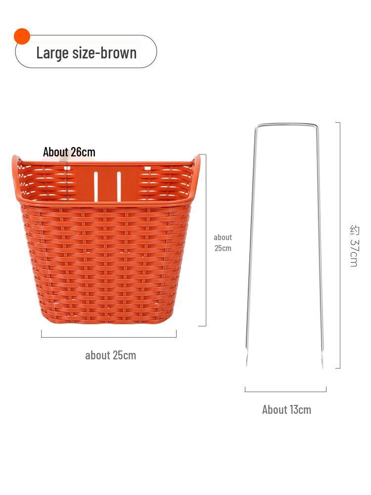 Универсальная синяя передняя велосипедная корзина для постоянного хранения