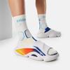 Li Ning BadFive SLIDE OG Нескользящие износостойкие шлепанцы-сабо Мужские Белые ABTV007-4