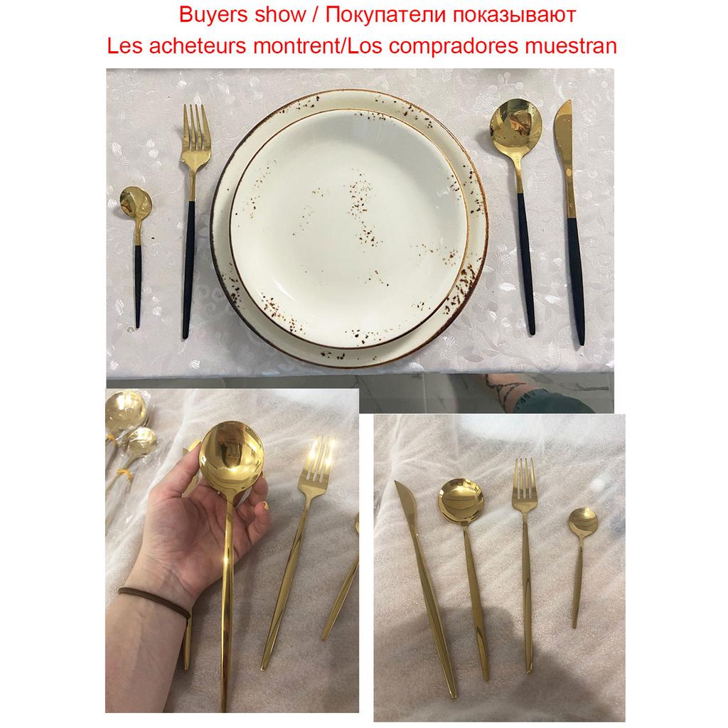 24 шт. набор столовой посуды с подарочной коробкой, нож, вилка, ложка, ужин, набор столовых приборов, посуда из нержавеющей стали, столовое серебро, еда, кухня