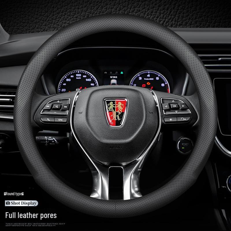 Genuine Leather Steering Wheel Cover for Roewe RX5/I5/I6/RX8/RX3/ei5/ei6350 New Energy