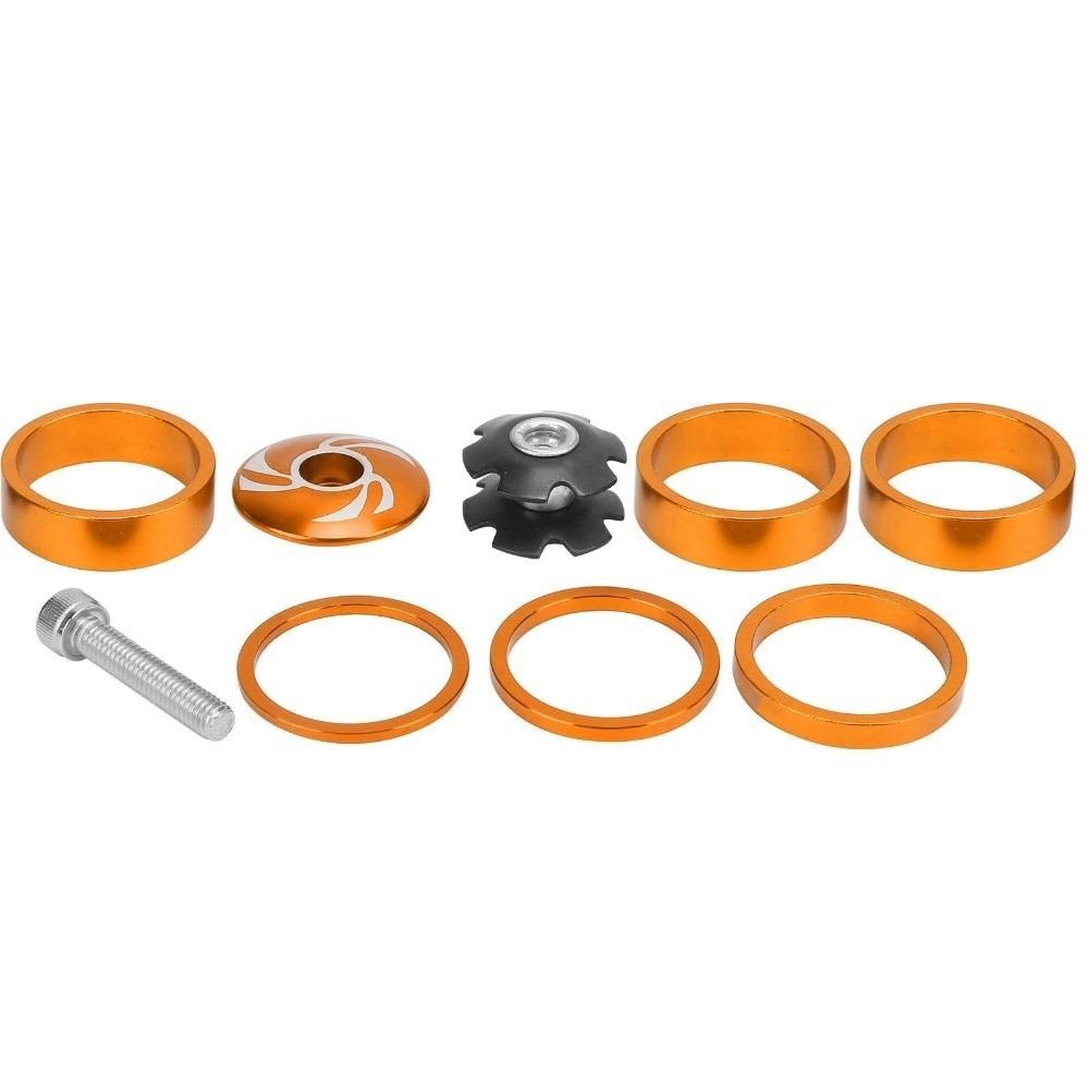 9Pcs 28.6mm Bike Headset Spacer Aluminium Alloy Bicycle Stem Cap Set  for Bicycle Front Fork