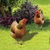 2 шт. акриловые куриные садовые колья, декоративные статуи кур для украшения сада, газона и двора