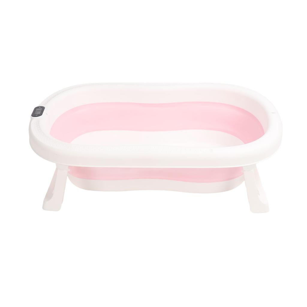 Складная детская ванночка с нескользящим основанием, складная детская ванночка с дисплеем температуры для дома