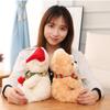 23CM New Christmas Hat Teddy Bear Plush Toys Cute Teddy Dolls Stuffed Soft
