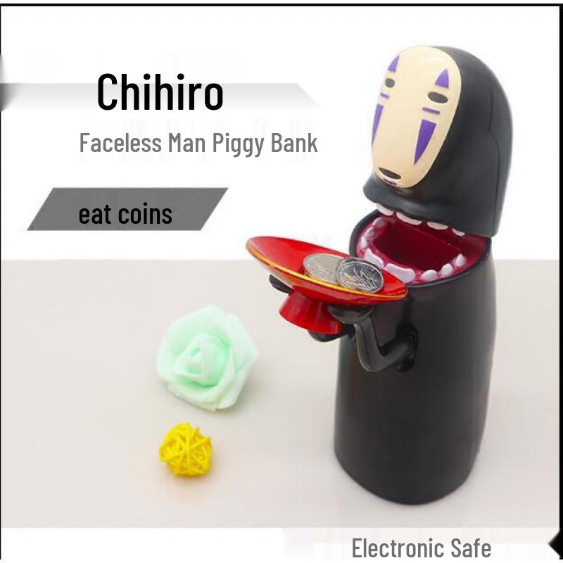 No-Face Man Electric Coin-Eating Piggy Bank