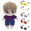 Разноцветные плюшевые очки для кукол Лабубу в круглой оправе, аксессуары для кукол Лабубу, игрушки для кукол