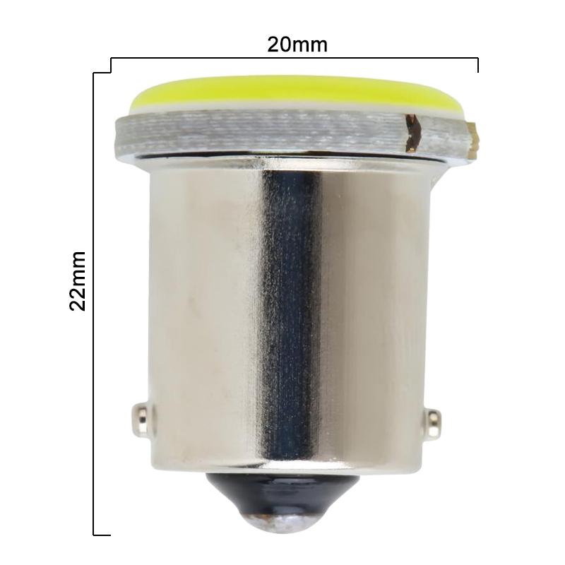 10X 12V 24V Car LED Light Signal Bulbs 5 Colors 1156 Ba15S COB 12SMD P21W Super Bright Motorcycle Turn Light Brake Lamp Bulbs 7