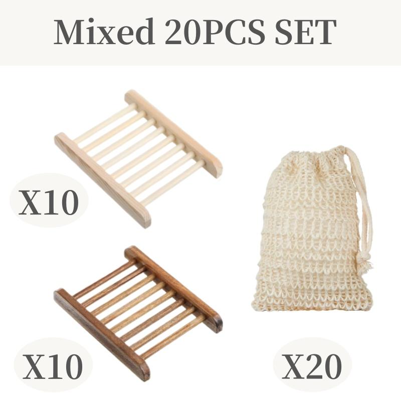 10-50 шт. Мешочки для мыла Деревянная мыльница-подставка Ручная работа Держатель для мыла Подарки для ванны Мешочек для кускового мыла Подарок на день рождения Рождественский подарок Мыльные принадлежности