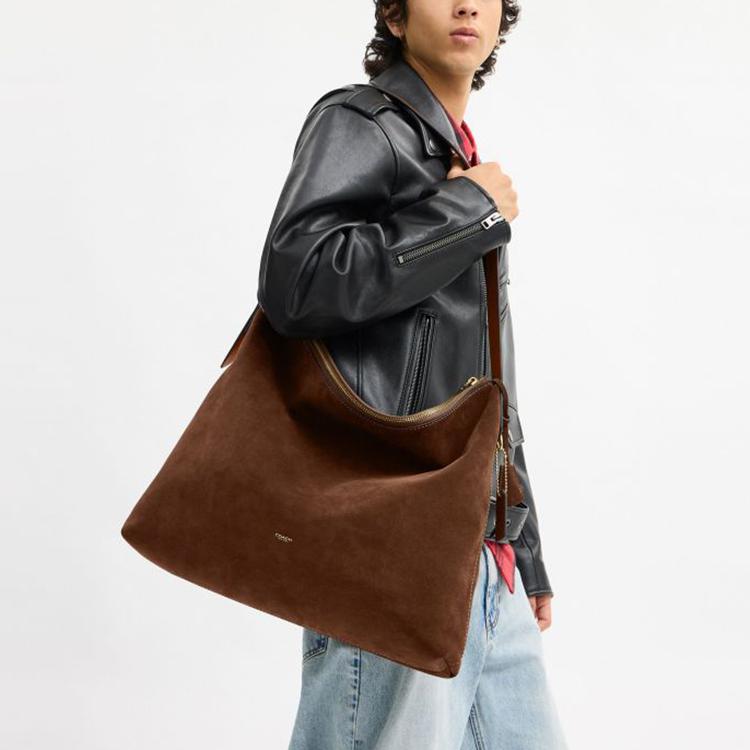 Coach Mott 47 Brand Logo Messenger Bag Unisex Shoulder Bag Warm-Brown CCW78-WBR