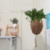 Sturdy Macrame Flower Pot Hanging Basket Hat Shaped Plant Hanger Nordic Hanging Planter  Plant