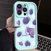 Чехол для телефона с фруктовым принтом для iPhone 16 Pro Max Для iPhone 16e 15 14 13 12 Pro Max Plus 11 XR XS Чехол для телефона с цветочным принтом Мягкий противоударный чехол из ТПУ