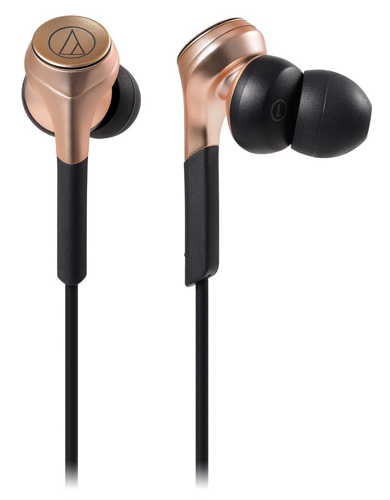 Audio Technica CGD Wireless Earphones Bluetooth Heavy Bass SOLID BASS with Microphone Copper Gold CGD ATH-CKS660XBT ATH-CKS660XBT