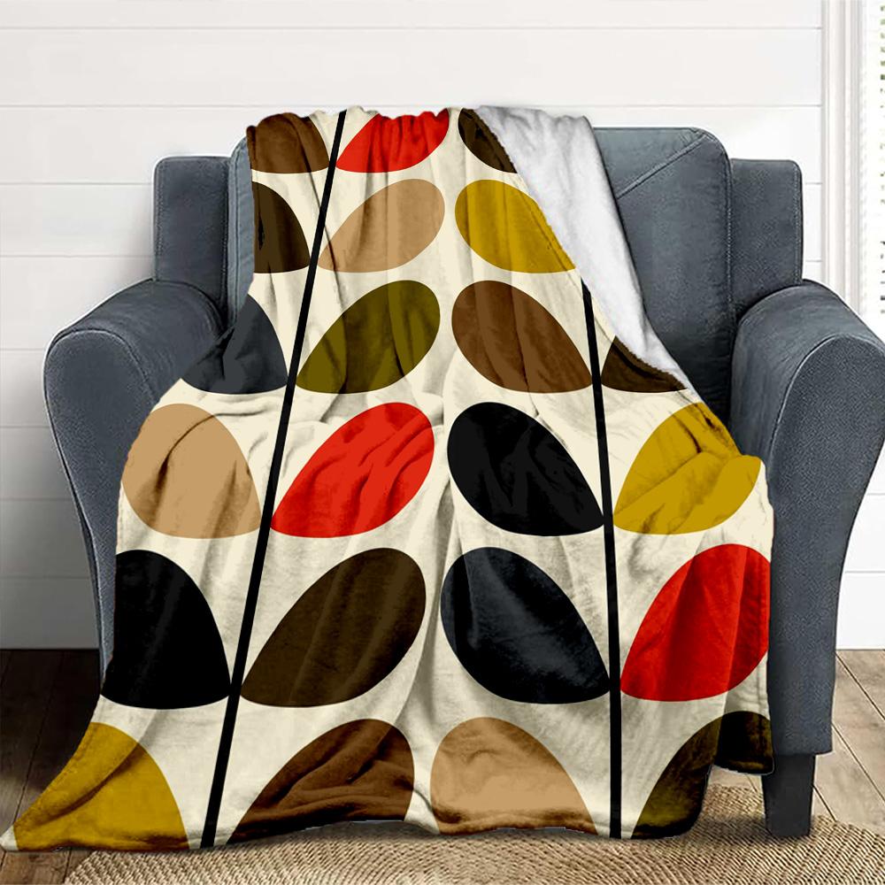 Leaf Flannel Blanket Throw Blanket Soft Warm Sofa Bed Camping home Decor Unique Christmas Gift C926373