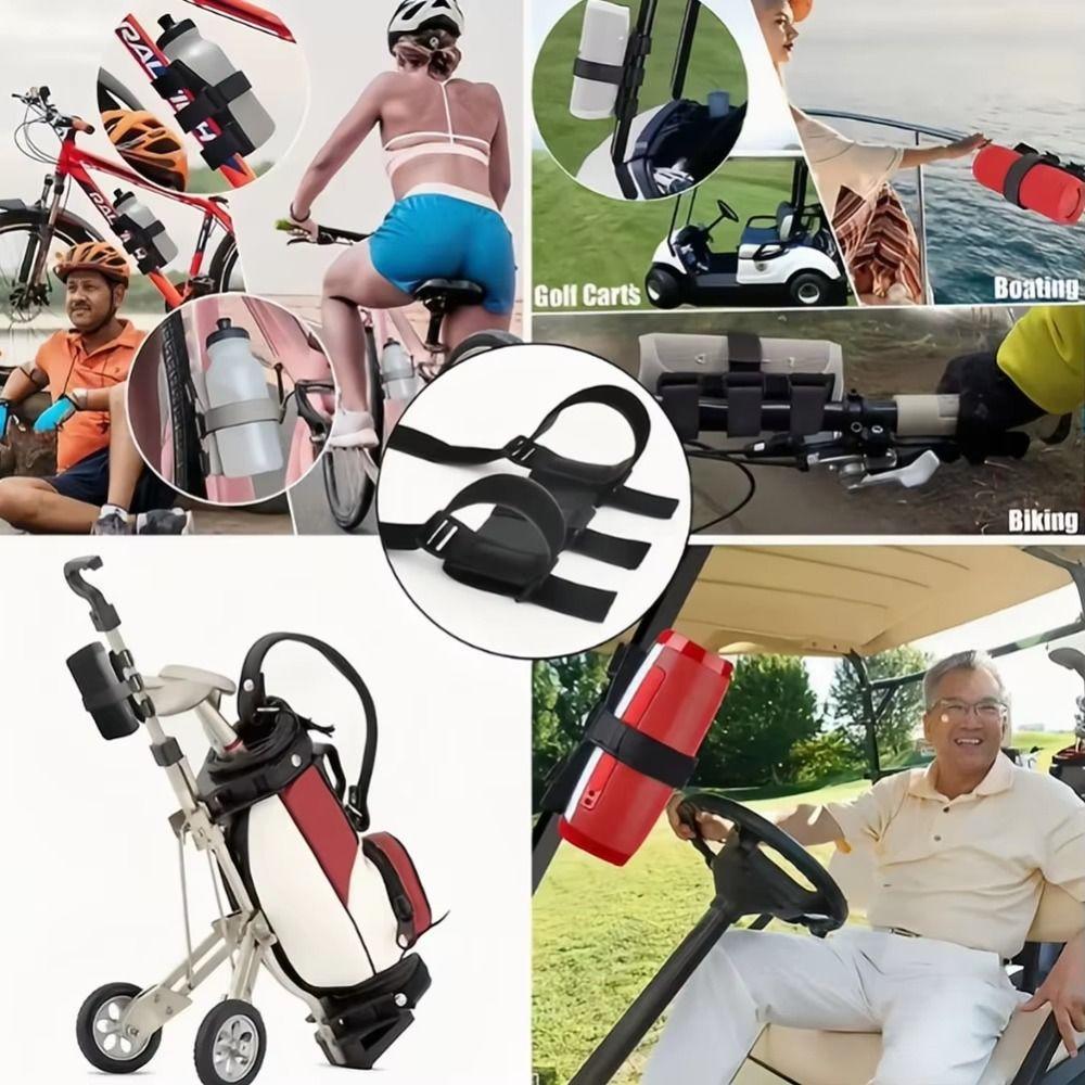 Adjustable Strap Cycling Speaker Mount Bracket Holder Water Bottle Holder Kettle Rack