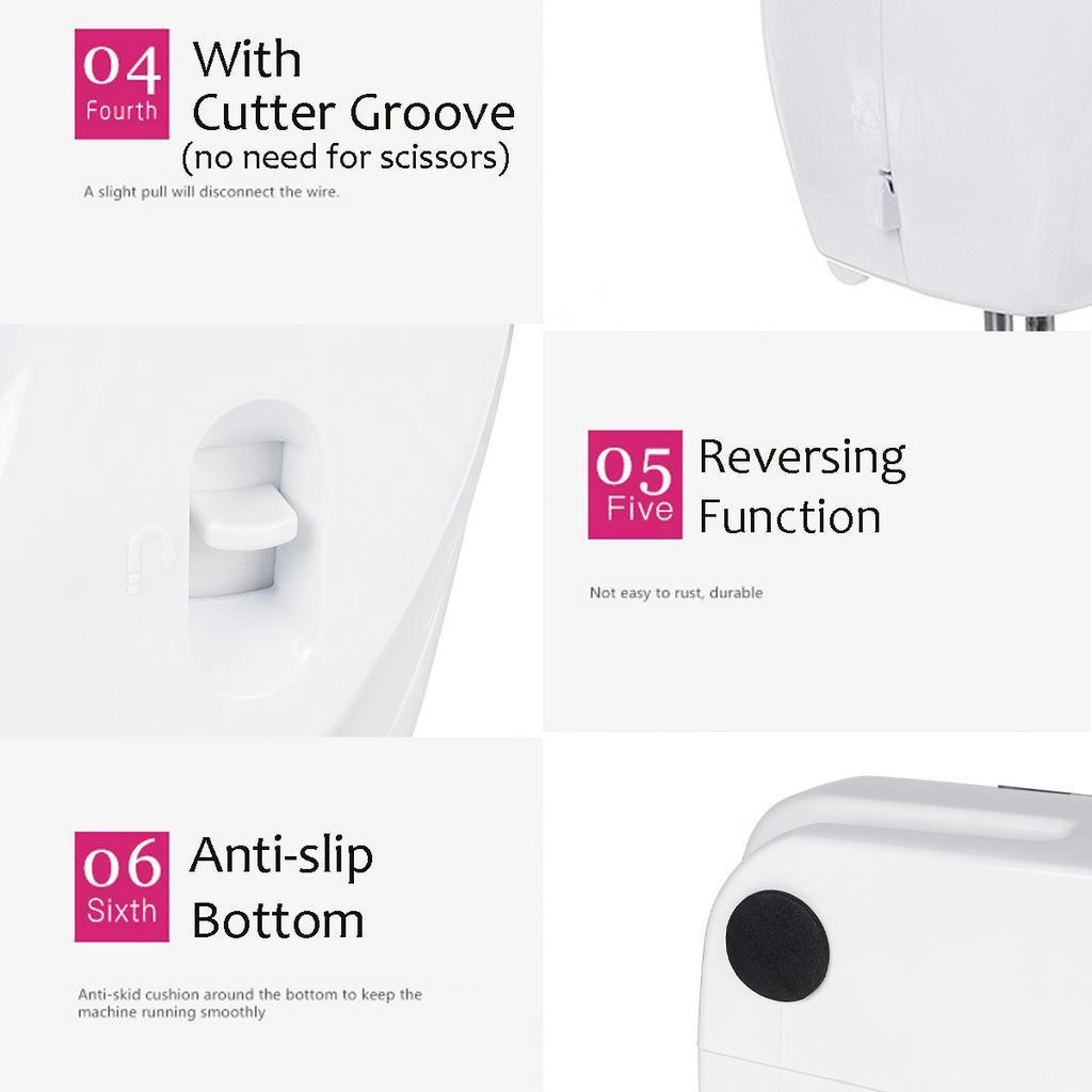 12 Stitches Mini Electric Sewing Double Needle Machine 110-220V Adjustable Desktop Household LED Light Foot Pedal Home Learners Beginners