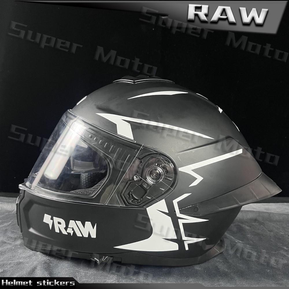 Наклейка на мотошлем RAW Водонепроницаемые Аксессуары Декоративные Для Suzuki Ducati BMW Benelli Honda KTM Yamaha Наклейки