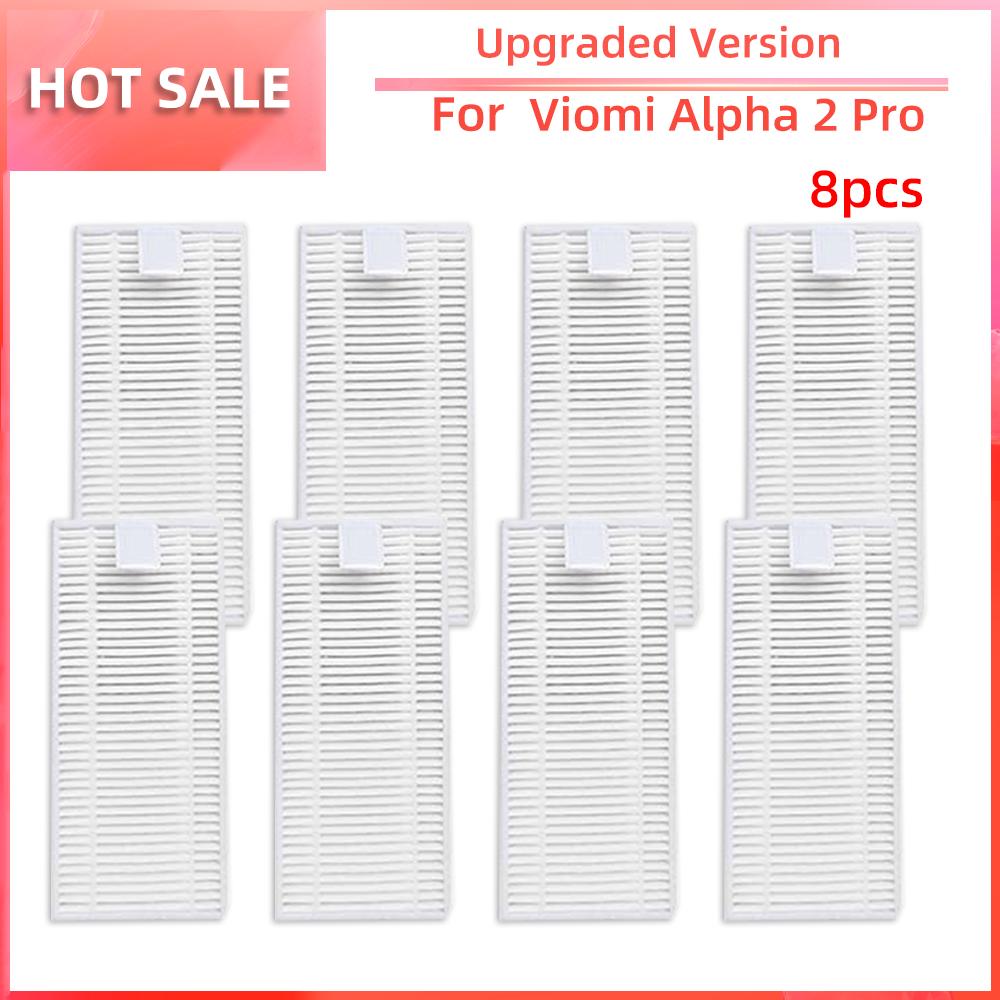 For Viomi Alpha 2 Pro Robot Vacuum Cleaner Replacement Parts Hepa Filter Side Brush Spare Parts Accessories