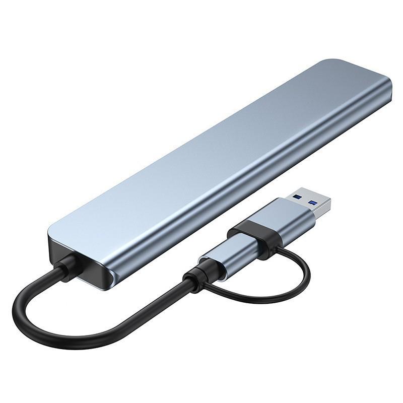 Универсальный USB 3.0 к HDMI с двумя выходами, Type-C, док-станция 8-в-1