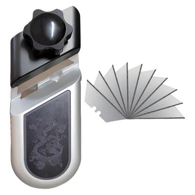 Инструмент для снятия фаски с гипсокартона из алюминиевого сплава, прецизионно шлифованный, со съемным лезвием, подходит для обрезки и выравнивания гипсокартона