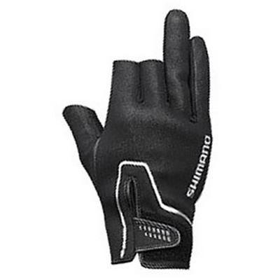 SHIMANO Перчатки Pearl Fit Gloves Черные S Рыболовные перчатки 3-пальцевые GL-091Q