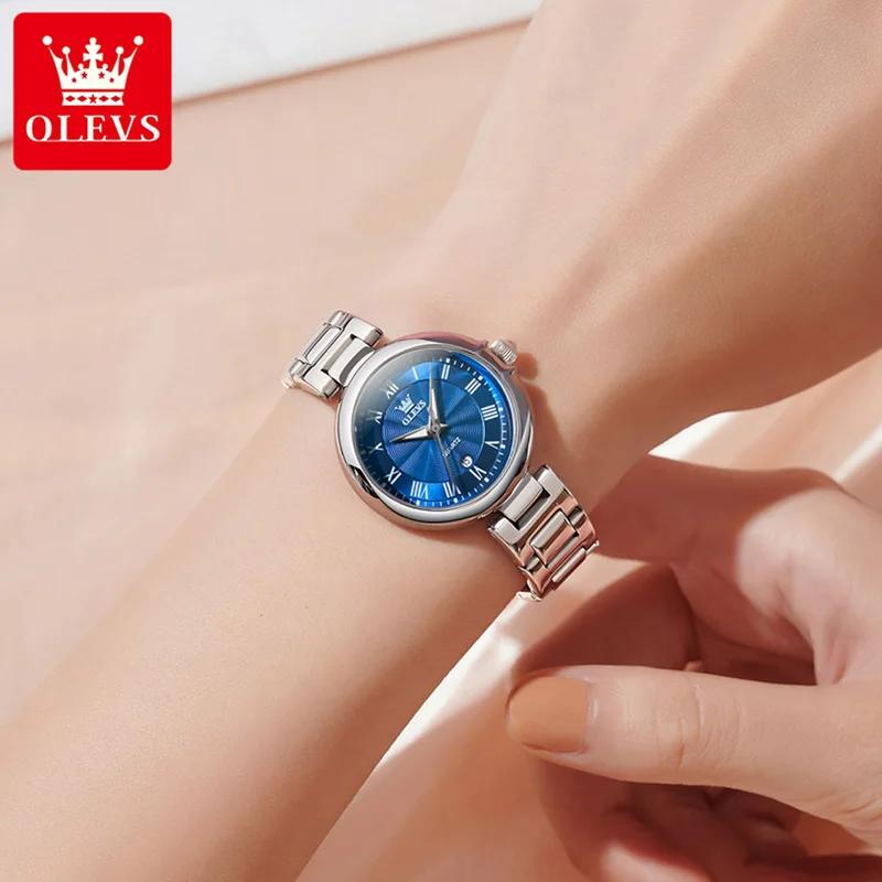Элегантные часы для женщин, роскошные модные стальные водонепроницаемые кварцевые наручные часы для женщин Reloj De Mujer