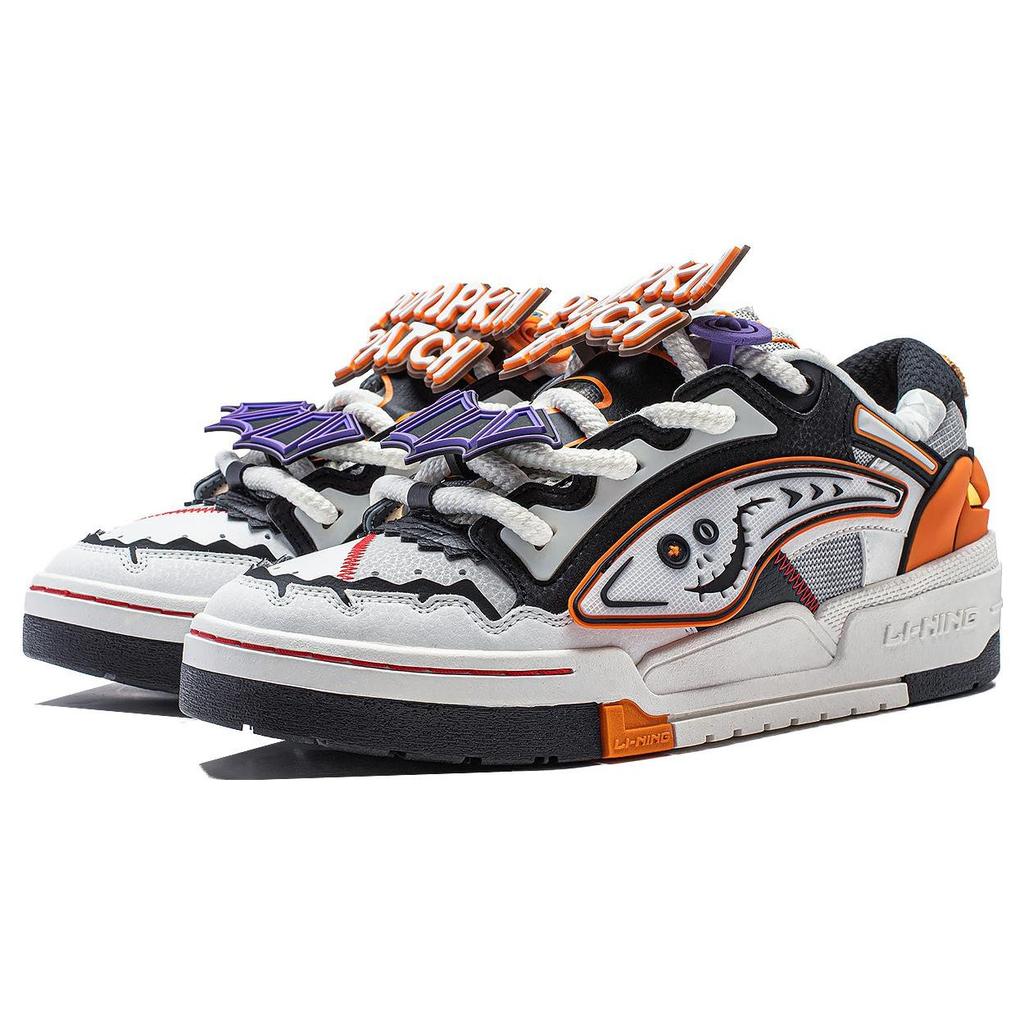 Li Ning Journey V2 Wonderful Night универсальные ретро-кеды для скейтбординга мужские кроссовки Off-White Black Gray AGCT563-2