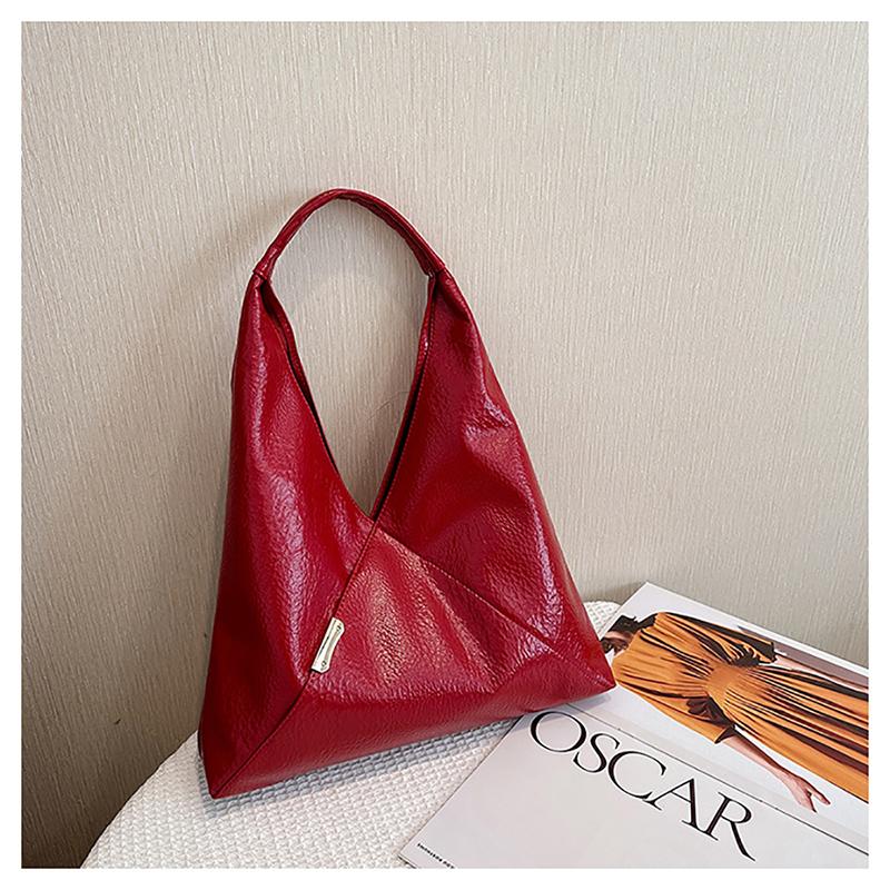 Мягкая кожаная ретро-сумка большой емкости на плечо, французская мода, простая сумка через плечо, женская повседневная сумка из вощеной кожи для поездок на работу