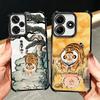 Мультяшный Толстый Тигр Смешной Покрытие Чехол Для Телефона Для Xiaomi Redmi Note 14 15 Pro Plus 13 12 11 11S 11T 10 9S 9 5G Противоударный Подушка Безопасности Co