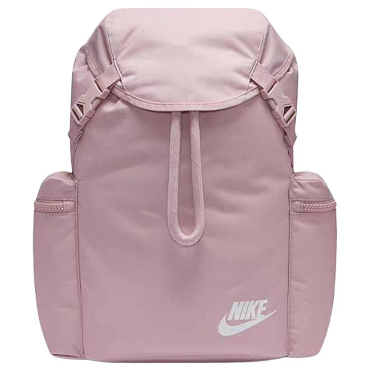 Nike Heritage Polyester Backpack Regular Unisex Pink Lightweight Casual BA6150-516