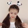 Повязка на голову в китайском стиле с пандой, заколка для волос из зоопарка, плюшевая кукла, обруч для волос, милая мультяшная резинка для волос, для улицы