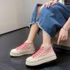 Women's Canvas Shoes New Spring Korean Version Ins All-match Thick-soled Shoes Spring and Autumn Casual Shoes