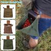PU Leather Canvas Bushcraft Bag Canvas Foraging Pouch for Hiking, Buckle Duty Tool Pouch with Drawstring for Outdoors Camping
