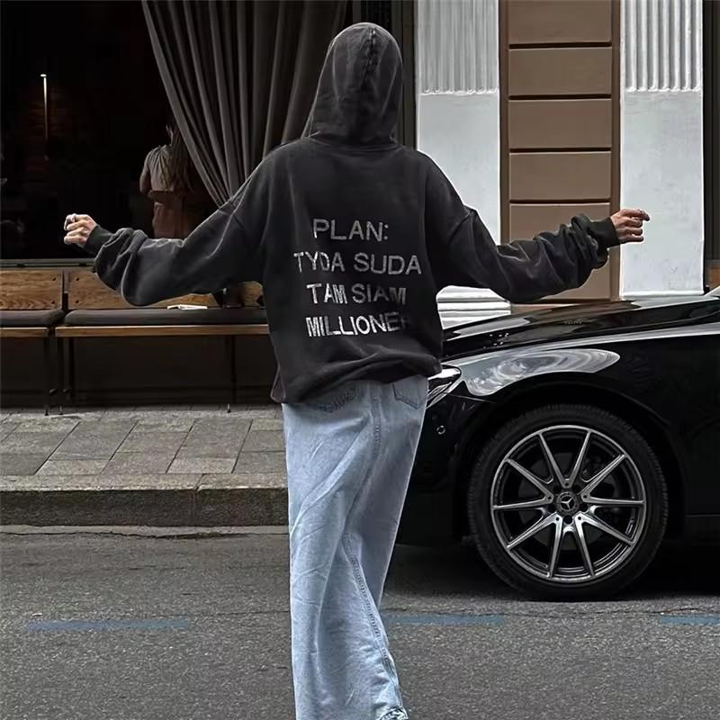 Женская модная толстовка с капюшоном и спущенным плечом для весны и осени