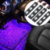 Pack of 4 Energy Saving LED Lights for Automobiles Sound Activated Color Modes Universal Fit Simple Attachment 72XB