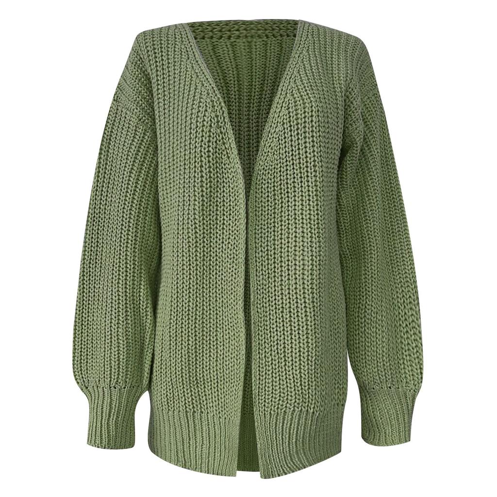 Women's Knitwear Loose Solid Color Cardigan Sleeve Sweater Coat