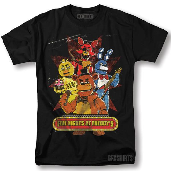 Футболка Five Nights at Freddy's FNAF Help Wanted Фазбер Графический дизайн Футболка Унисекс Футболка